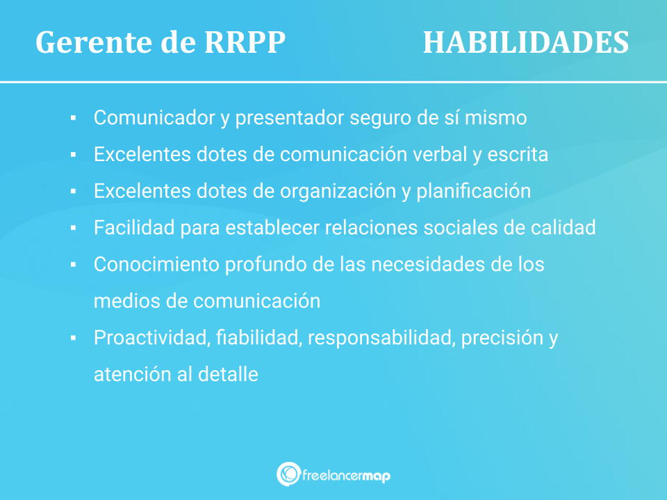 Habilidades de un gerente de relaciones públicas