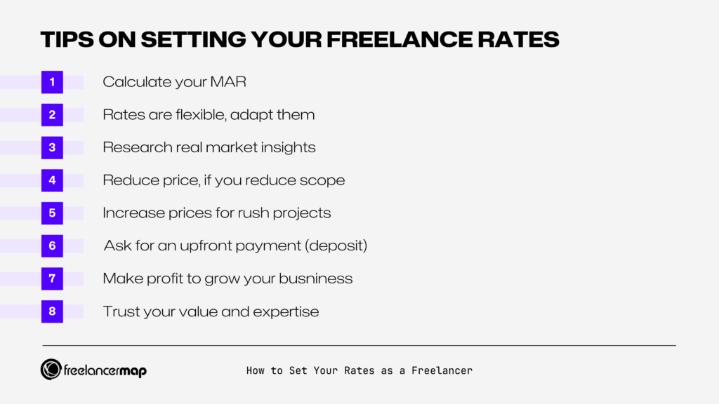 Tips on setting your freelance rates