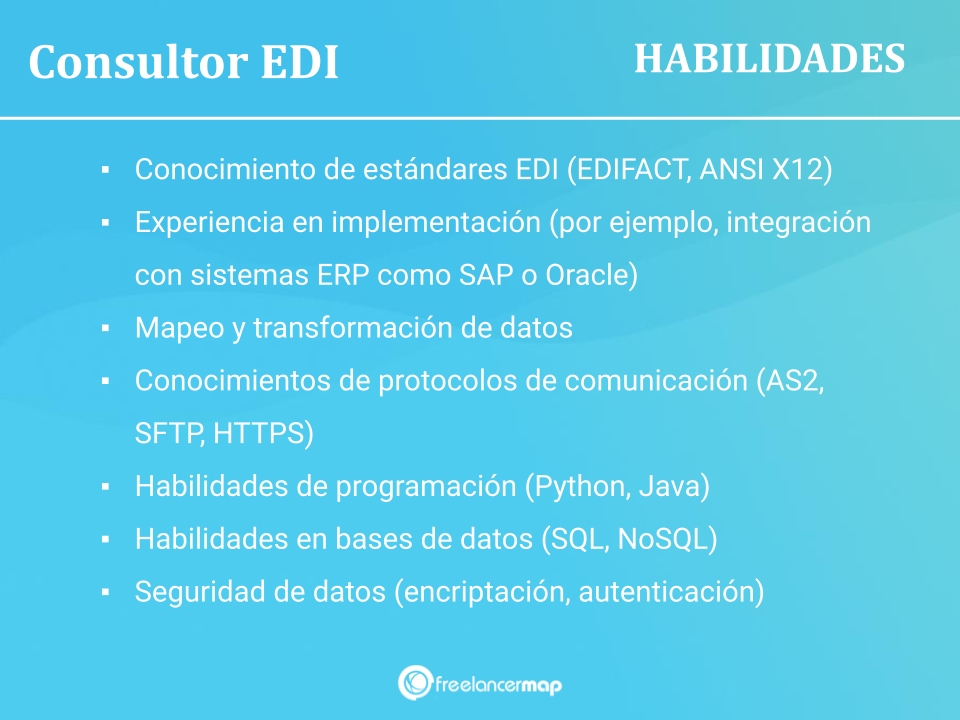 Consultor EDI - Habilidades