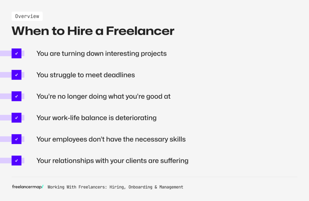Overview about When to Hire a Freelancer