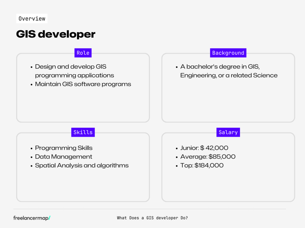role overview GIS developer