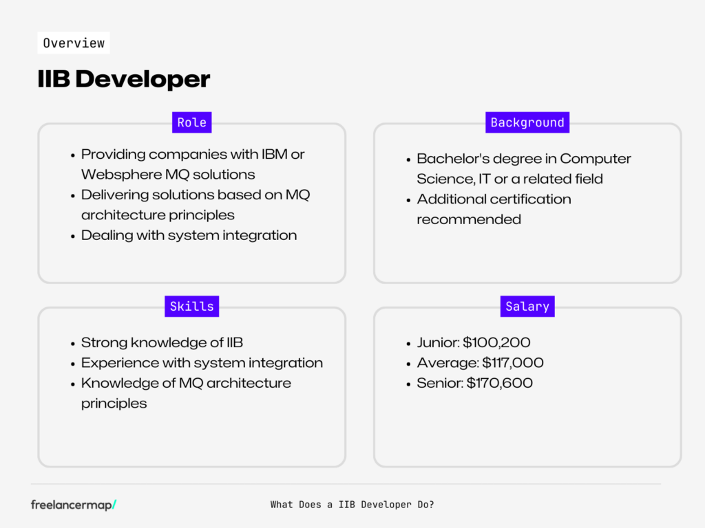 role overview IIB Developer