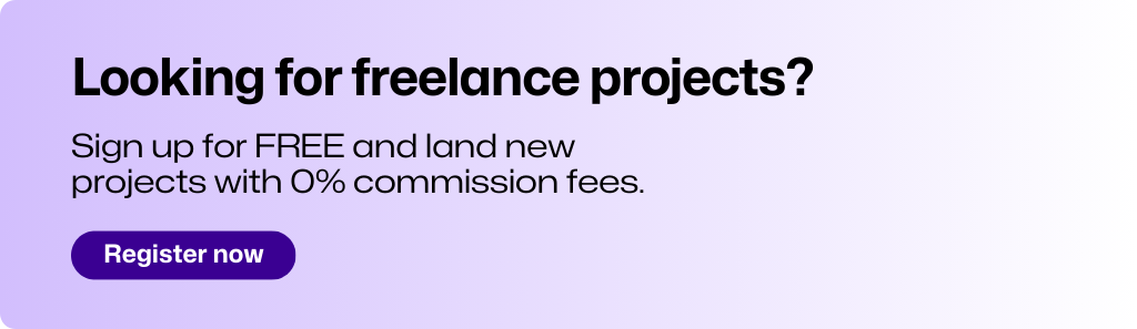 Looking for freelance projects? Register for free on freelancermap and land new clients a 0% commission fees