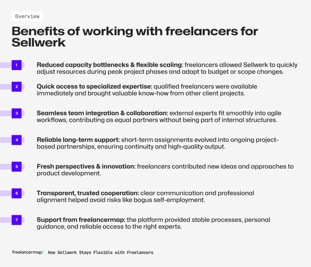 Benefits of working with freelancers