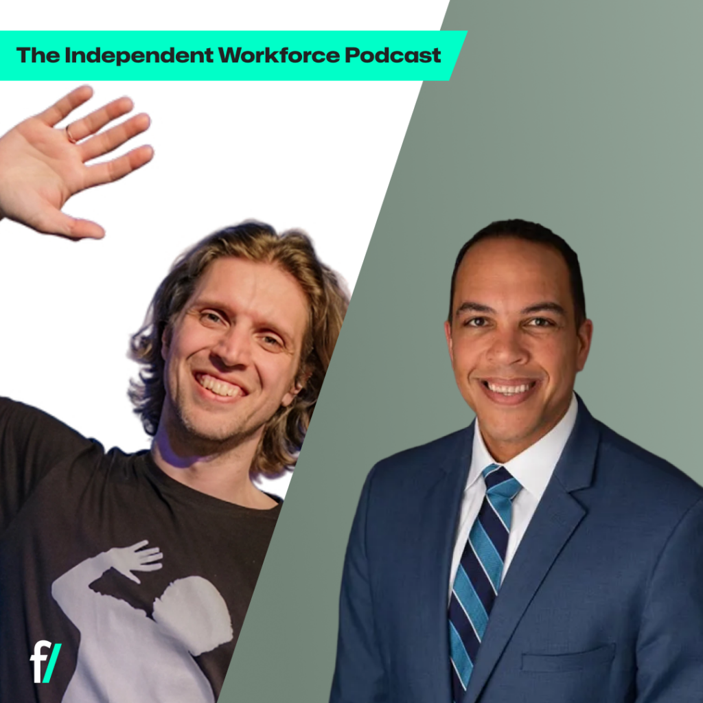 Yurii Lazaruk and Tony Buffum in The Independent Workforce podcast